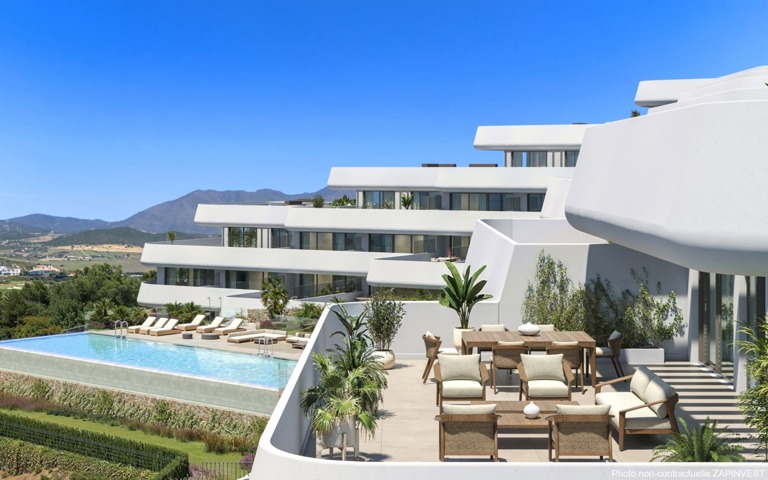 Splendide appartement moderne à Casares Costa, province Malaga, Espagne